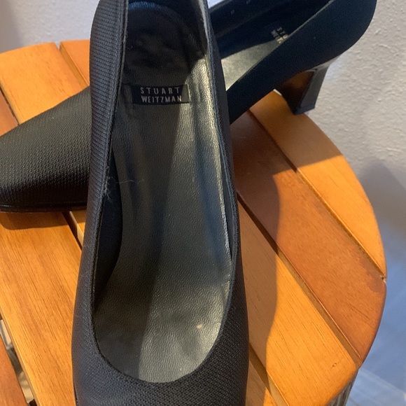 Stuart Weitzman Square Toed Black Classic Pumps - Picture 5 of 10